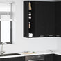 Hanging Cabinet Black Oak 20 x 29,5 x 100 cm Engineered Wood