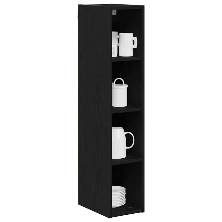Hanging Cabinet Black Oak 20 x 29,5 x 100 cm Engineered Wood