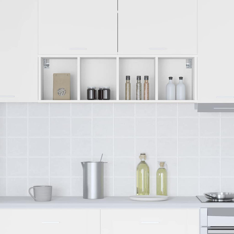 Hanging Cabinet White 30 x 29,5 x 100 cm Engineered Wood