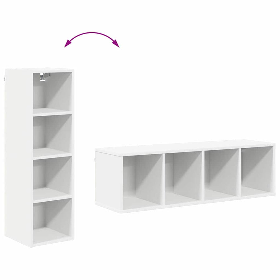 Hanging Cabinet White 30 x 29,5 x 100 cm Engineered Wood