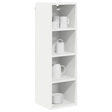 Hanging Cabinet Riga White 30 x 29,5 x 100 cm Engineered Wood - Side View