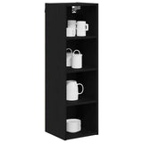 Hanging Cabinet Black Oak 30 x 29,5 x 100 cm Engineered Wood