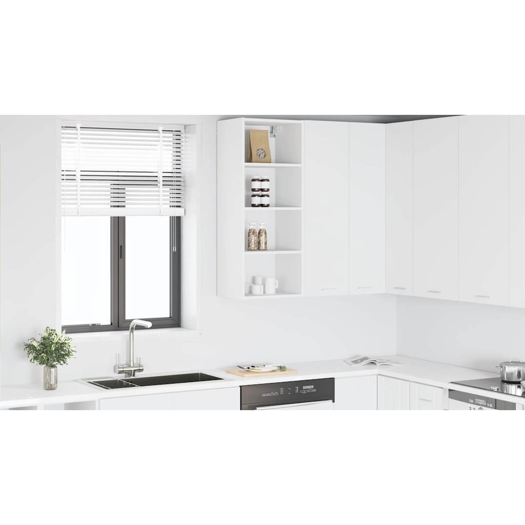 Hanging Cabinet White 40 x 29,5 x 100 cm Engineered Wood