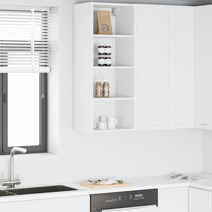 Hanging Cabinet White 40 x 29,5 x 100 cm Engineered Wood
