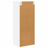 Hanging Cabinet Riga White 40 x 29,5 x 100 cm Engineered Wood - Close-Up Angle