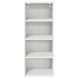 Hanging Cabinet Riga White 40 x 29,5 x 100 cm Engineered Wood - 45-Degree Angle