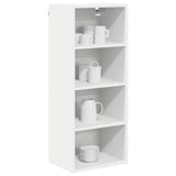 Hanging Cabinet Riga White 40 x 29,5 x 100 cm Engineered Wood - Side View