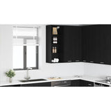 Hanging Cabinet Black Oak 40 x 29,5 x 100 cm Engineered Wood