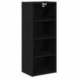 Hanging Cabinet with Shelf Riga Black Oak 40 x 29,5 x 100 cm - Front View