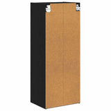 Hanging Cabinet with Shelf Riga Black Oak 40 x 29,5 x 100 cm - Close-Up Angle