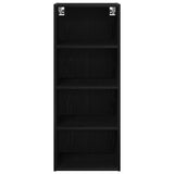 Hanging Cabinet Black Oak 40 x 29,5 x 100 cm Engineered Wood