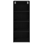 Hanging Cabinet Black Oak 40 x 29,5 x 100 cm Engineered Wood