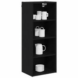 Hanging Cabinet Black Oak 40 x 29,5 x 100 cm Engineered Wood