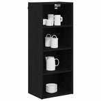Hanging Cabinet Black Oak 40 x 29,5 x 100 cm Engineered Wood