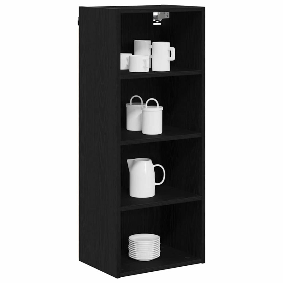 Hanging Cabinet Black Oak 40 x 29,5 x 100 cm Engineered Wood