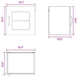 Dishwasher Panel Kalmar Black 40 x 31 x 40 cm Engineered Wood - Extra Image