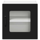 Kitchen Wall Cabinet with Shelf 2 pcs Black 40 x 31 x 40 cm - Close-Up Angle