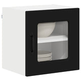 Kitchen Wall Cabinet with Shelf 2 pcs Black 40 x 31 x 40 cm - Side View