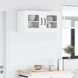 Kitchen Wall Cabinet 2 pcs High Gloss White 40 x 31 x 40 cm - Top-Down View