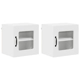 Kitchen Wall Cabinet 2 pcs High Gloss White 40 x 31 x 40 cm - Front View