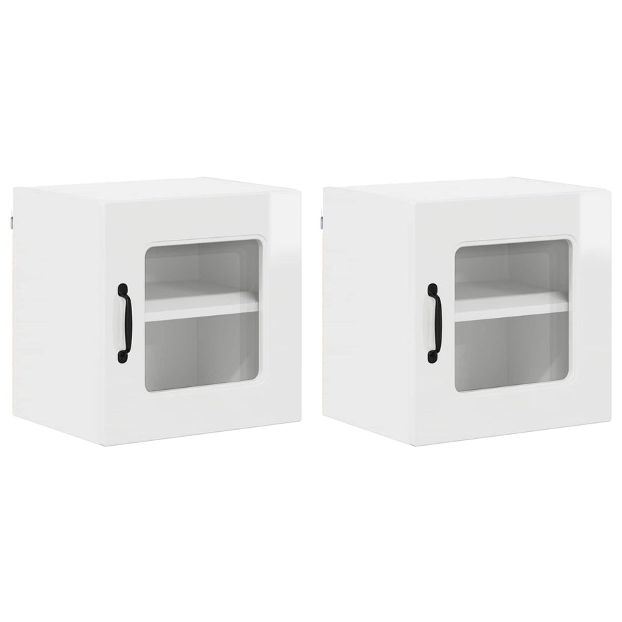 Dishwasher Panel Kalmar 2 pcs High Gloss White Engineered Wood