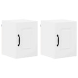 Kitchen Wall Cabinet with Shelf 2 pcs White 30 x 31 x 40 cm - Front View