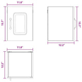 Dishwasher Panel Kalmar Black 30 x 31 x 40 cm Engineered Wood