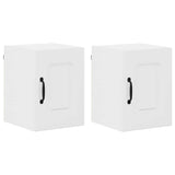 Kitchen Wall Cabinet 2 pcs High Gloss White 30 x 31 x 40 cm - Front View
