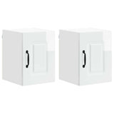 Dishwasher Panel Kalmar 2 pcs High Gloss White 30 x 31 x 40 cm - Front View