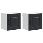 Dishwasher Panel Kalmar 2 pcs Black Engineered Wood