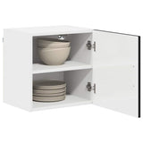Kitchen Wall Cabinet with Shelf 2 pcs Black 40 x 31 x 40 cm - Side View