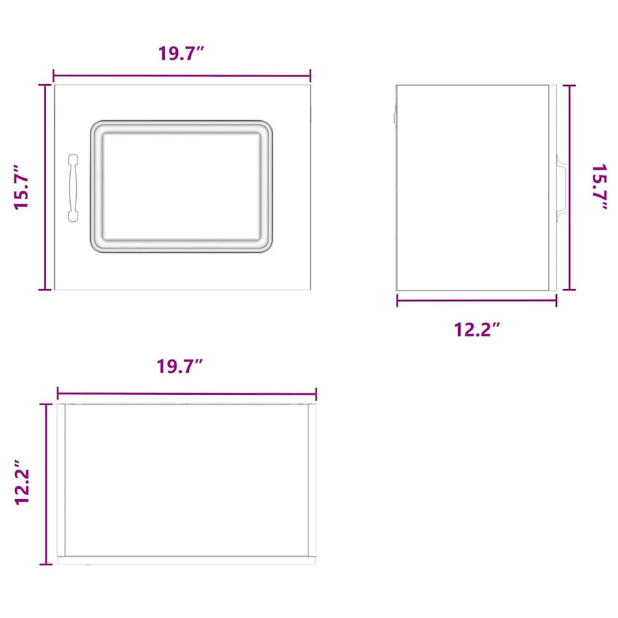 Dishwasher Panel Kalmar White 50 x 31 x 40 cm Engineered Wood