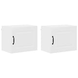 Kitchen Wall Cabinet with Shelf 2 pcs White 50 x 31 x 40 cm - Front View