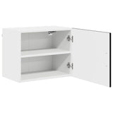 Kitchen Wall Cabinet with Shelf 2 pcs Black 50 x 31 x 40 cm - Rear View