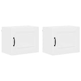Kitchen Wall Cabinet 2 pcs High Gloss White 50 x 31 x 40 cm - Front View