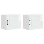 Dishwasher Panel Kalmar 2 pcs High Gloss White Engineered Wood