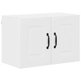 Kitchen Wall Cabinet with Shelf 2 pcs White 60 x 31 x 40 cm - Rear View