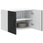 Dishwasher Panel Kalmar 2 pcs Black Engineered Wood