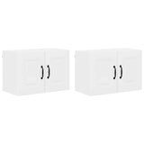 Kitchen Wall Cabinet 2 pcs High Gloss White 60 x 31 x 40 cm - Front View