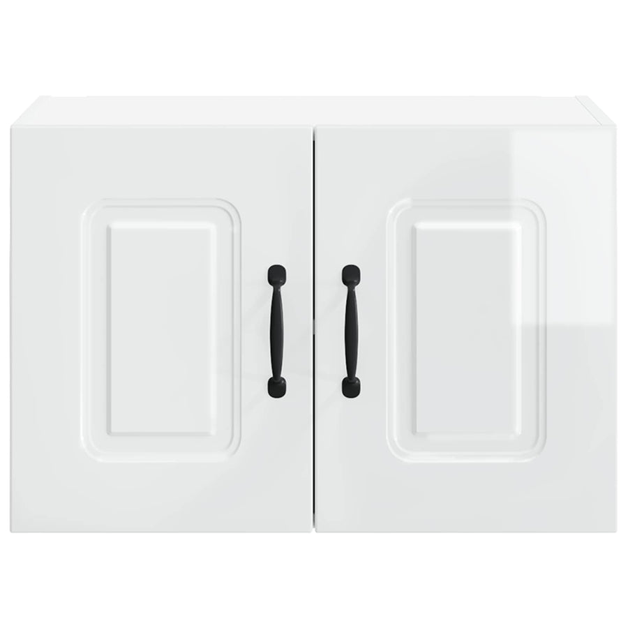 Dishwasher Panel Kalmar 2 pcs High Gloss White Engineered Wood