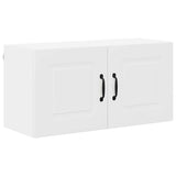 Kitchen Wall Cabinet White 80 x 31 x 40 cm Engineered Wood - Front View