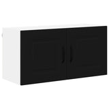 Kitchen Wall Cabinet Black 80 x 31 x 40 cm Engineered Wood - Front View