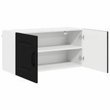 Kitchen Wall Cabinet Black 80 x 31 x 40 cm Engineered Wood - 45-Degree Angle