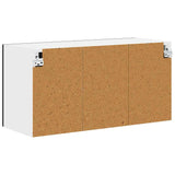 Kitchen Wall Cabinet Black 80 x 31 x 40 cm Engineered Wood - Low Angle