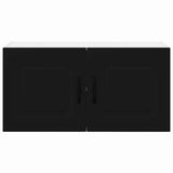 Kitchen Wall Cabinet Black 80 x 31 x 40 cm Engineered Wood - Rear View