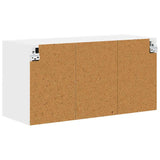 Kitchen Wall Cabinet White 80 x 31 x 40 cm Engineered Wood - Low Angle