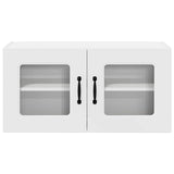 Kitchen Wall Cabinet White 80 x 31 x 40 cm Engineered Wood - Rear View