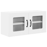 Kitchen Wall Cabinet with Door High Gloss White 80 x 31 x 40 cm - Front View