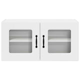 Kitchen Wall Cabinet with Door High Gloss White 80 x 31 x 40 cm - Rear View