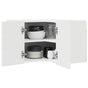 Dishwasher Panel Kalmar White 57 x 57 x 40 cm Engineered Wood